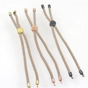 nylon cord bracelet chain, approx 3mm thickness [FGPDA359]