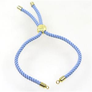 blue nylon cord bracelet chain, approx 3mm thickness [FGPDA362]