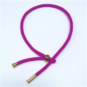 hotpink nylon bracelet, resized, approx 3mm thickness [FGPDA386]