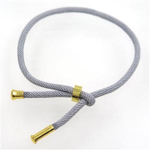 gray nylon bracelet, resized, approx 3mm thickness [FGPDA393]