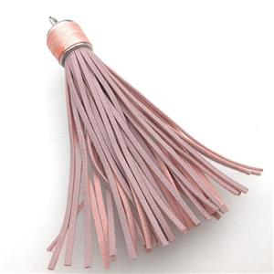 brown Suede tassel pendants, approx 12-90mm [FGPDA431]