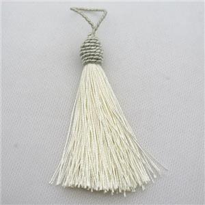 cheese Nylon wire tassel pendants, approx 95mm length [FGPDA448]
