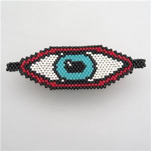 Handcraft eye connector with seed glass beads, approx 25-60mm [FGPDA456]