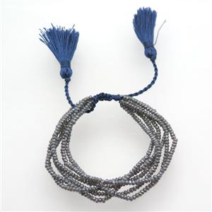 Handcraft bracelets with Chinese Crystal Glass beads, resized, approx 3mm, 50mm dia [FGPDA465]