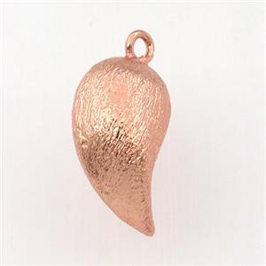 copper Pepper pendant, brushed, rose gold, approx 12-20mm [FN11993]