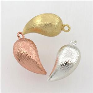 copper Pepper pendant, brushed, mixed color, approx 12-20mm [FN11994]