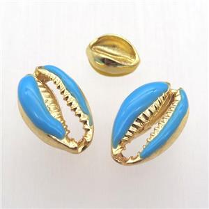 Enameling Alloy connector, teeth, gold plated, approx 12-19mm [FN12476]