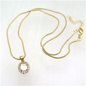 copper necklace, gold plated, approx 1.2mm dia, 45cm length [FN12608]