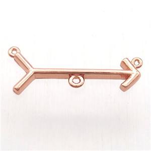 copper arrow pendant, rose gold, approx 10-28mm [FN12798]