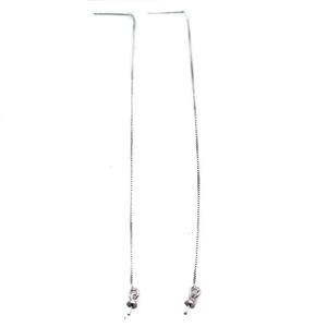 copper Stud Earrings wire, platinum plated, approx 100mm length [FN14600]