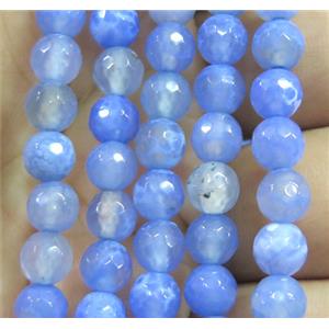 agate bead, faceted round, approx 6mm dia, 62pcs per st [GA1024]