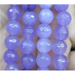 Agate beads, faceted round, lavender, approx 10mm dia [GA1085-10MM]