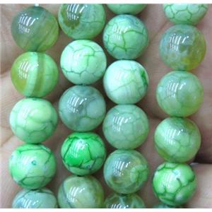 round green Fire Agate beads, approx 14mm dia [GA1253-14MM]