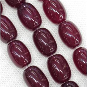 mauve Agate barrel Beads, approx 10x15mm, 28pcs per st [GA1339-10X15MM]