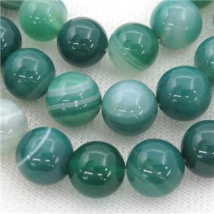round green striped Agate Beads, approx 4mm dia [GA1466-4MM]