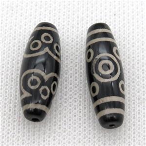 tibetan DZi rice beads, approx 10x30mm [GA1602]