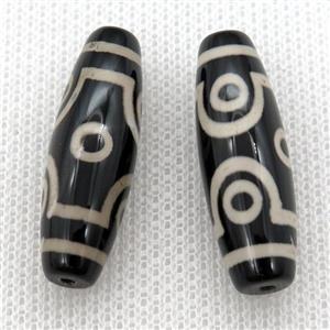 tibetan DZi rice beads, approx 10x30mm [GA1610]