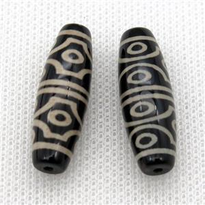 tibetan DZi rice beads, approx 10x30mm [GA1615]