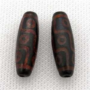 tibetan DZi rice beads, approx 10x30mm [GA1671]