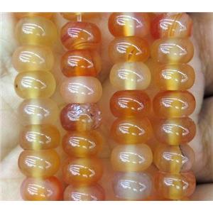 yellow agate rondelle beads, approx 5x8mm [GA966-5X8MM]