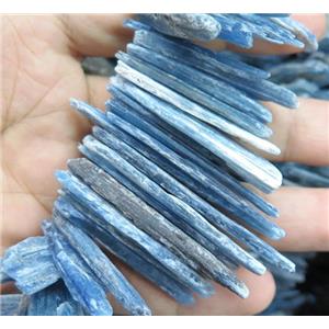 blue Kyanite beads, stick, freeform, approx 15-50mm [GASA1435]