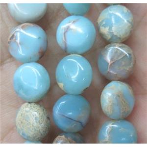 snakeskin jasper beads, flat round, approx 10mm dia, 15.5 inches length [GASA1482-10MM]