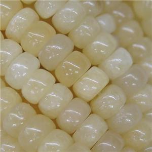 Yellow Honey Jade Rondelle Beads Smooth, approx 5x8mm [GB10002]