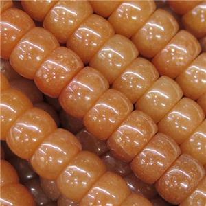 red Aventurine barrel beads, approx 5x8mm [GB10006]