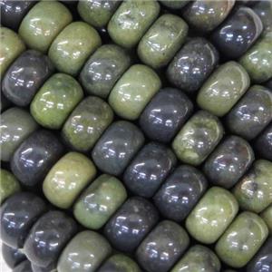 African Green Autumn Jasper barrel beads, approx 4x6mm [GB10021]