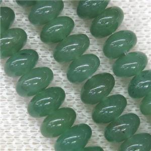 green Aventurine rondelle beads, approx 4x6mm [GB10028-4X6MM]