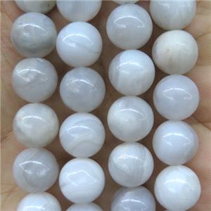 round white Crazy Agate beads, approx 4mm dia [GB10057-4MM]