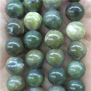 green Taiwan New Jade beads, round, approx 8mm dia [GB10112-8MM]