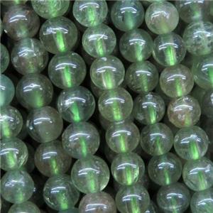 green Apatite beads, round, approx 4mm dia [GB10138]