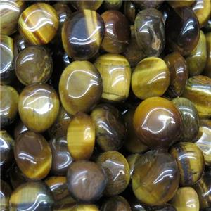 yellow Tiger eye stone bead chips, freeform, approx 6-8mm [GB10152]