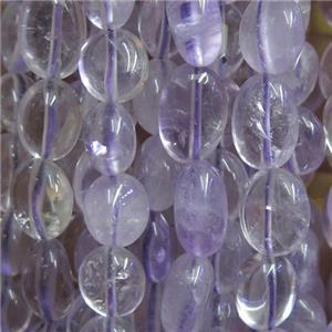 Amethyst beads chip, lt.purple, freeform, approx 6-8mm [GB10161]