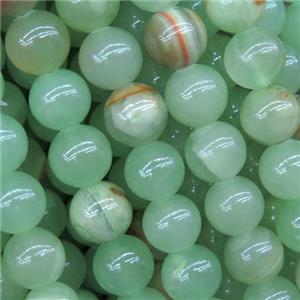 round Burman Jade beads, green treated, approx 8mm dia [GB10183-8MM]