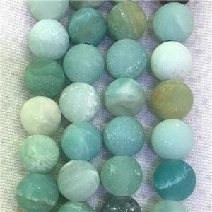 matte round Amazonite beads, approx 10mm dia, 2.5mm hole [GB10202-10MM]
