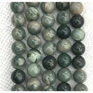 Green Jasper Beads Smooth Round, approx 10mm dia [GB10203-10MM]