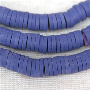 lvender Fimo Polymer Clay heishi beads, approx 6mm dia [GB10424]