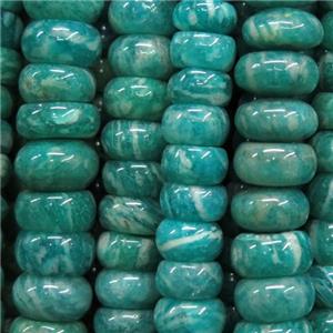 green Russian Amazonite beads, rondelle, approx 4x6mm [GB10570-4X6MM]