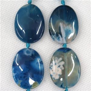 blue Montana Cherry Agate slab beads, freeform, approx 25-40mm [GB10711]