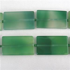 green Agate Beads, rectangle, dye, approx 30-50mm [GB10720]