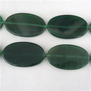 green Agate Beads, oval, dye, approx 30-50mm [GB10730]