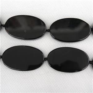 black Agate Beads, oval, dye, approx 30-50mm [GB10734]