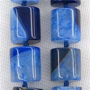 skyblue Druzy Agate column beads, approx 20-21mm [GB10748]