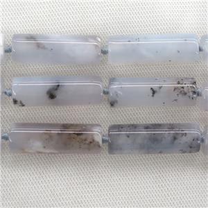 blue Chalcedony Agate column beads, approx 13-40mm [GB10757]