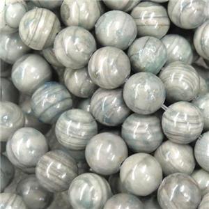 round grey line Jasper beads, approx 8mm dia [GB10774-8MM]