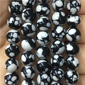 round snowflake Resin beads, approx 4mm dia [GB10800-4MM]