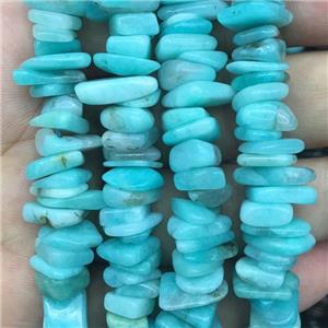 green Amazonite Chip beads, approx 10-14mm, 3-5mm thickness [GB10815]