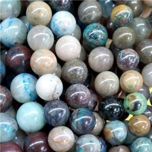 round natural Chrysocolla Beads, multi color, approx 8mm dia [GB10852-8MM]